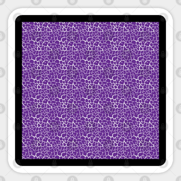 Elephant Print Skin Pattern Purple Sticker by Design_Lawrence